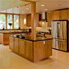 Dining room and kitchen.
