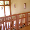 Second floor railing.